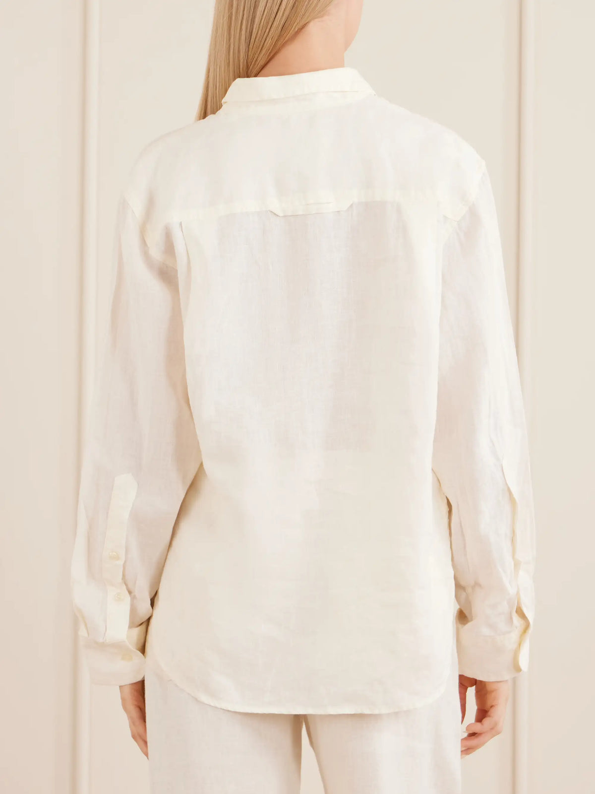 Kayla Shrunken Linen Shirt