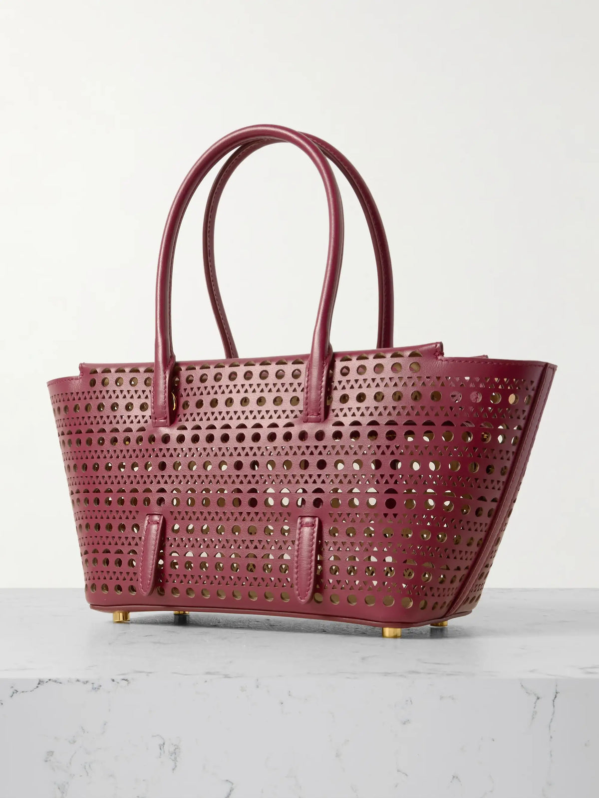 New Mina 20 Laser-cut Leather Tote