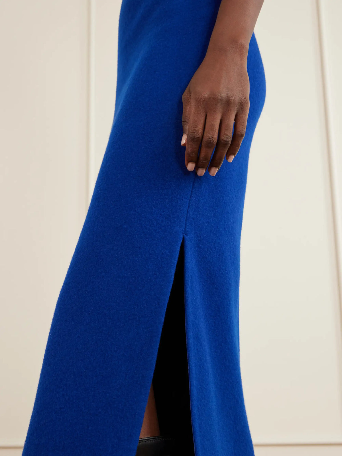 RIER Wool-fleece Midi Dress