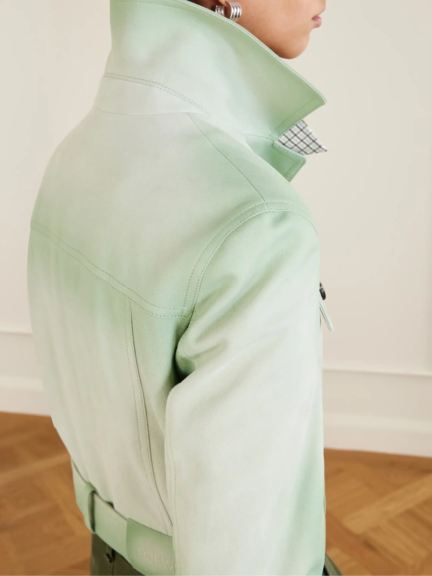 Tie-dyed Suede Jacket