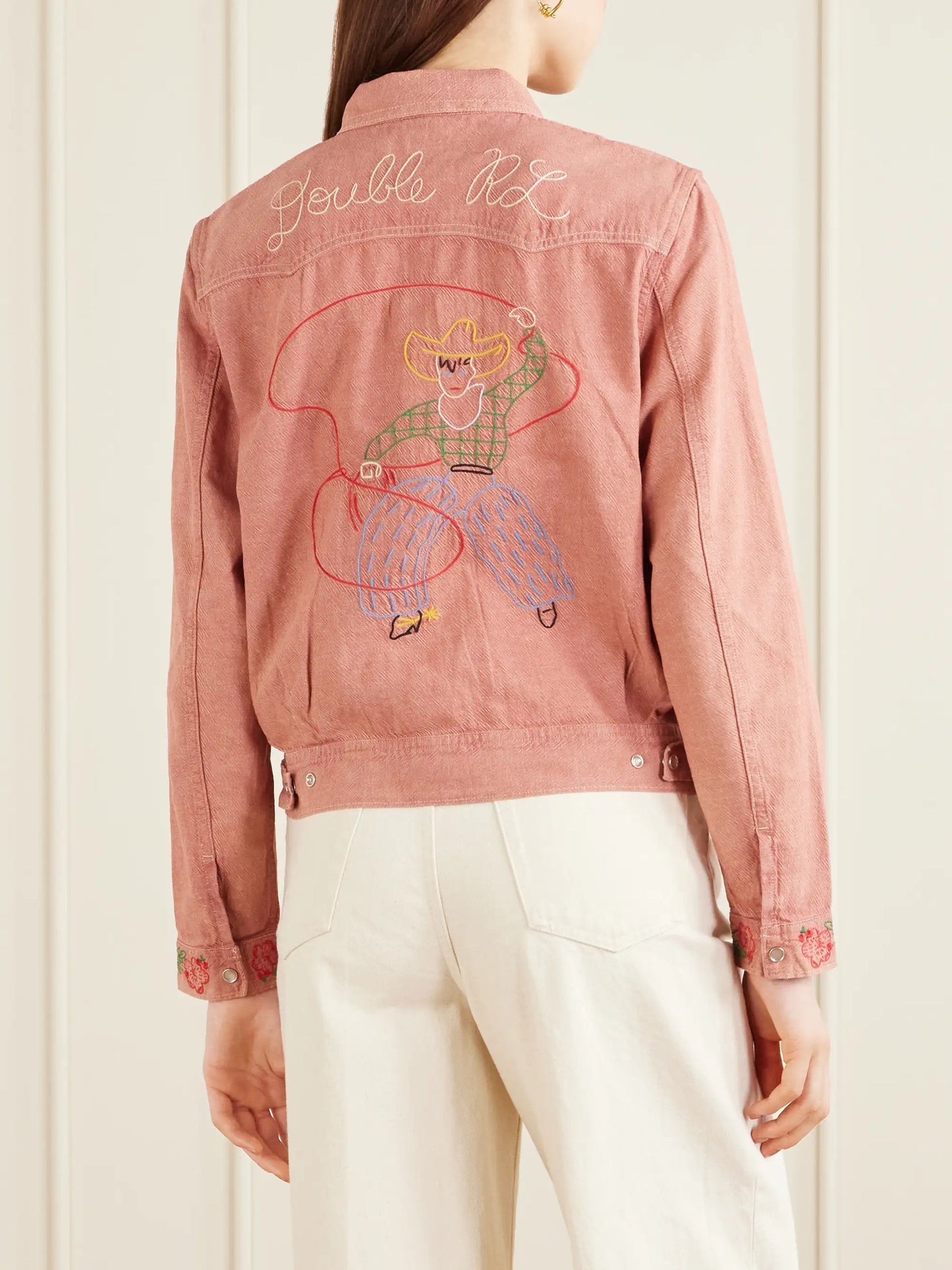 Billie Embroidered Cotton Linen Blend Shirt