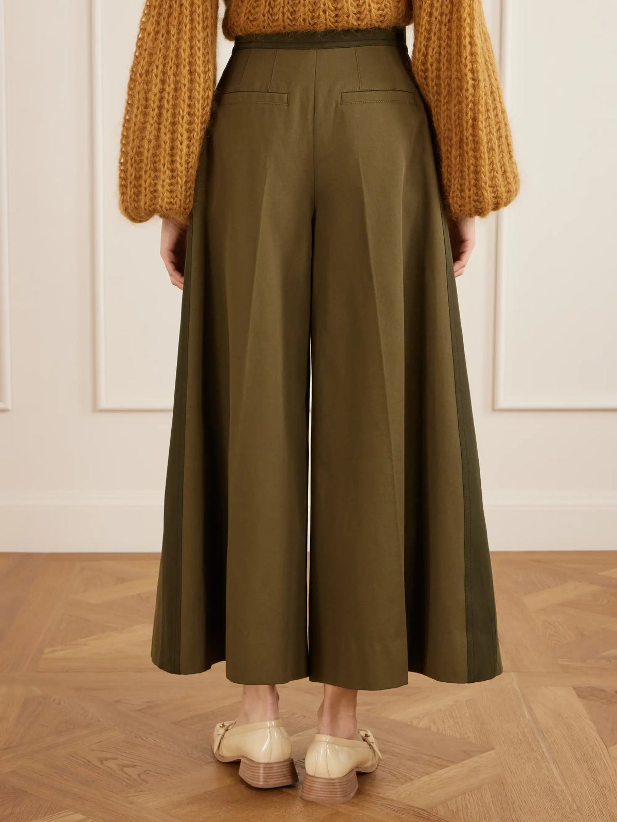 Zimmermann Valiant Pleated Cotton-twill Wide-leg Pants