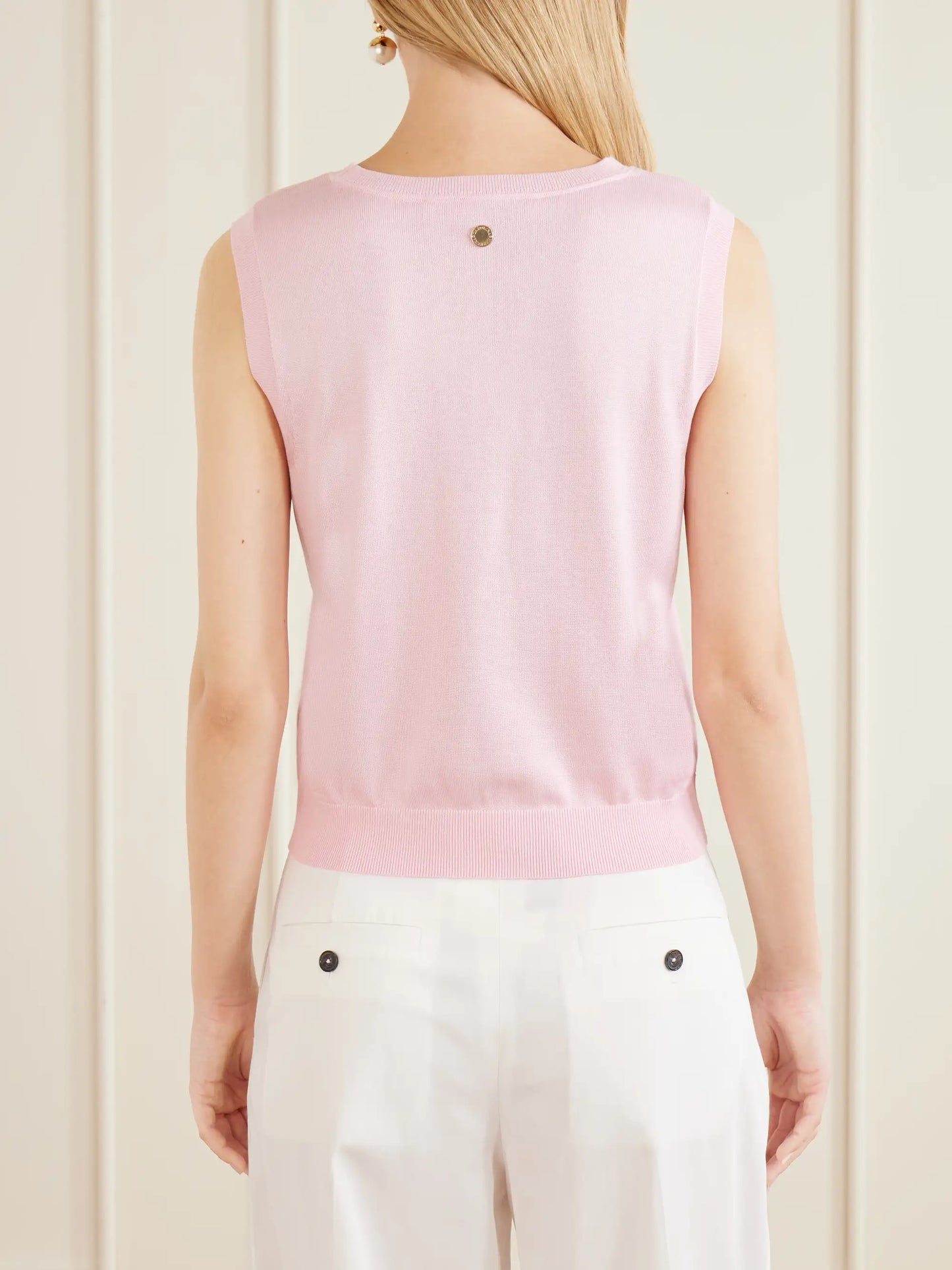 Ribbed Silk And Cotton-blend Vest
