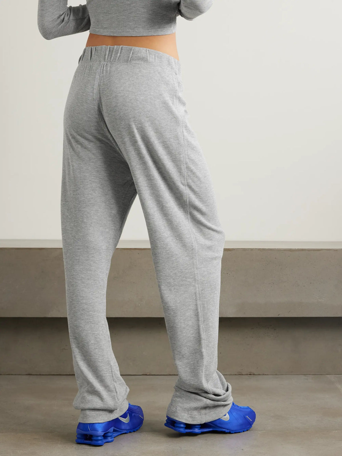 Waffle-knit Jersey Track Pants
