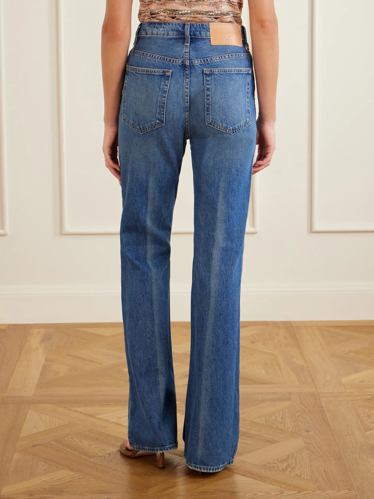 Ulla Johnson The Colette Embellished High-rise Straight-leg Jeans
