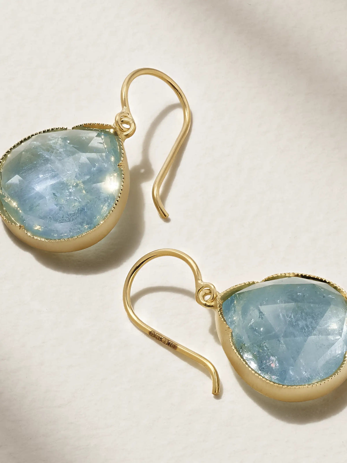 18-karat Gold Aquamarine Earrings