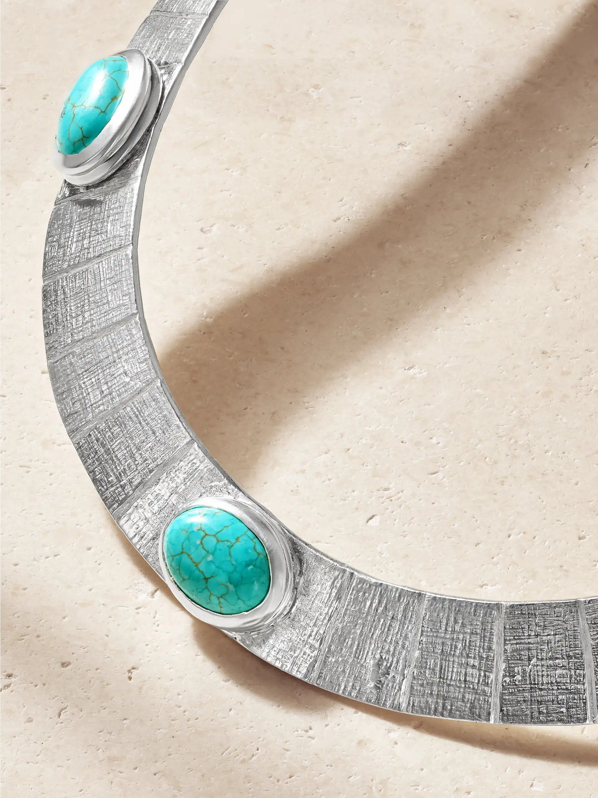 Juju Vera Athena Sterling Silver Turquoise Choker