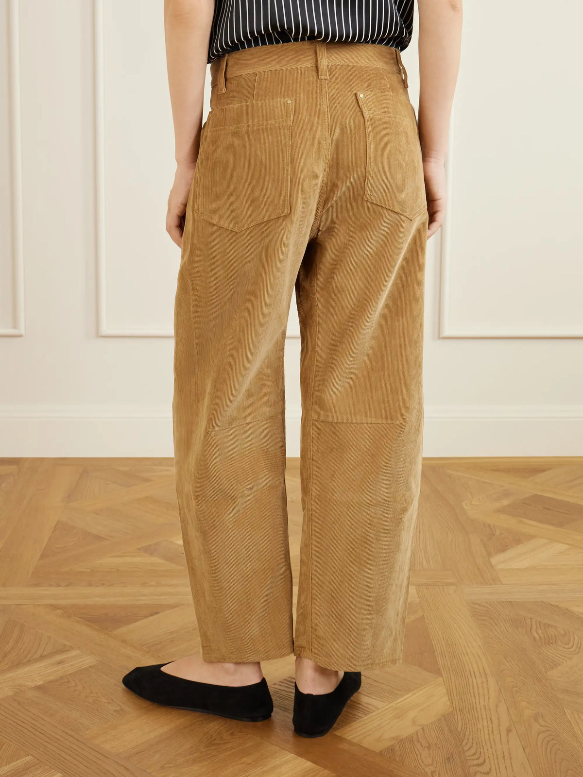 Maria McManus Crescent Corduroy Organic-cotton Wide-leg Pants