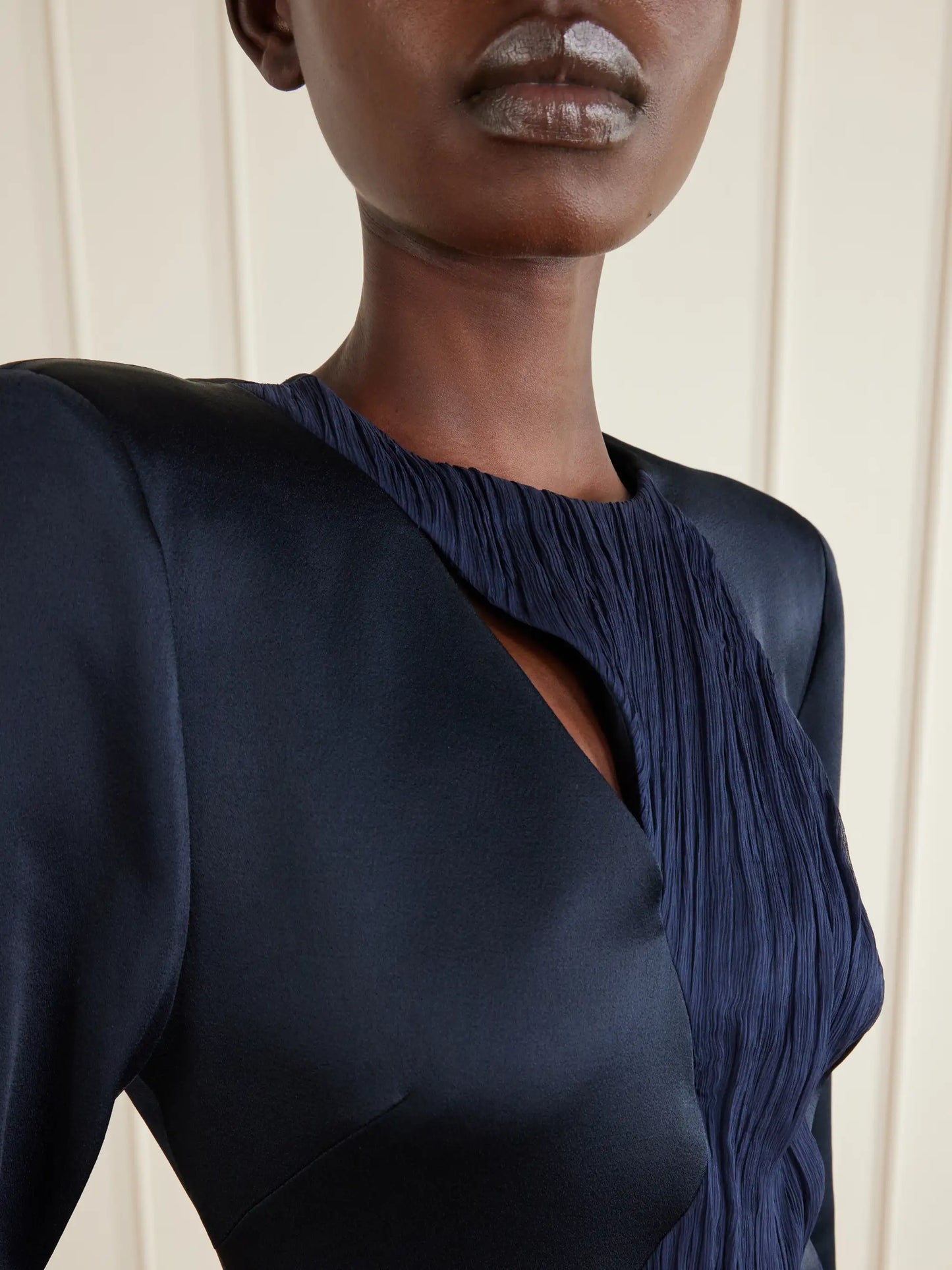 Fontana Gathered Cady Midi Dress