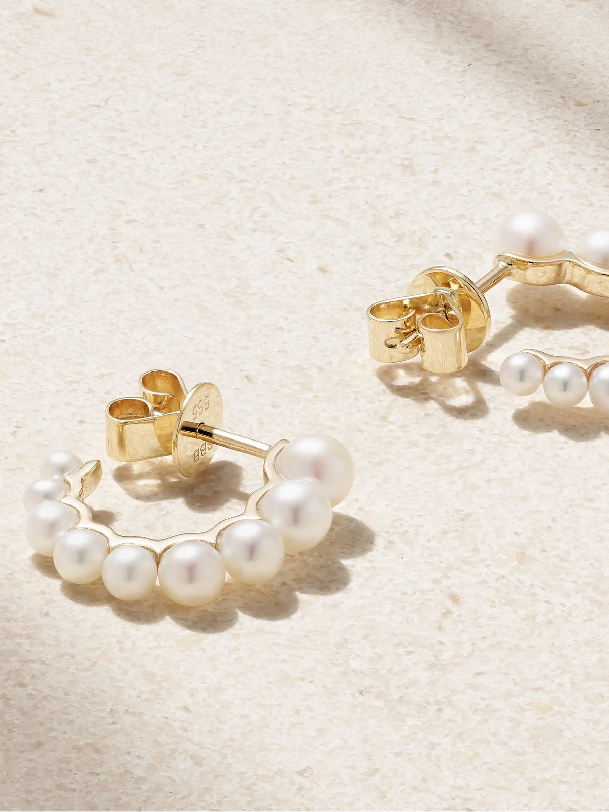 Petite Boucle Perle 14-karat Recycled Gold Pearl Earrings