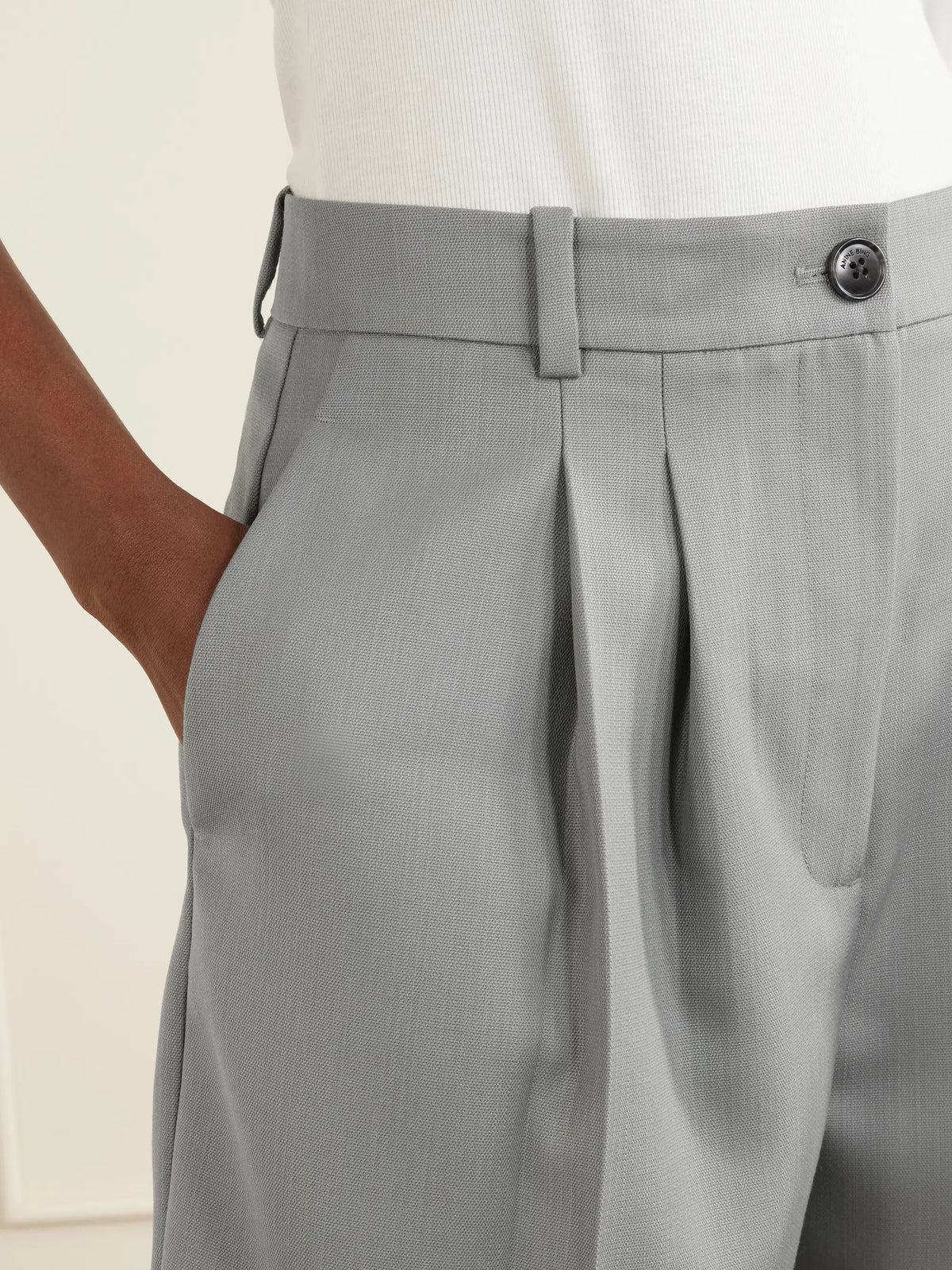 Brice Pleated Wool-blend Shorts