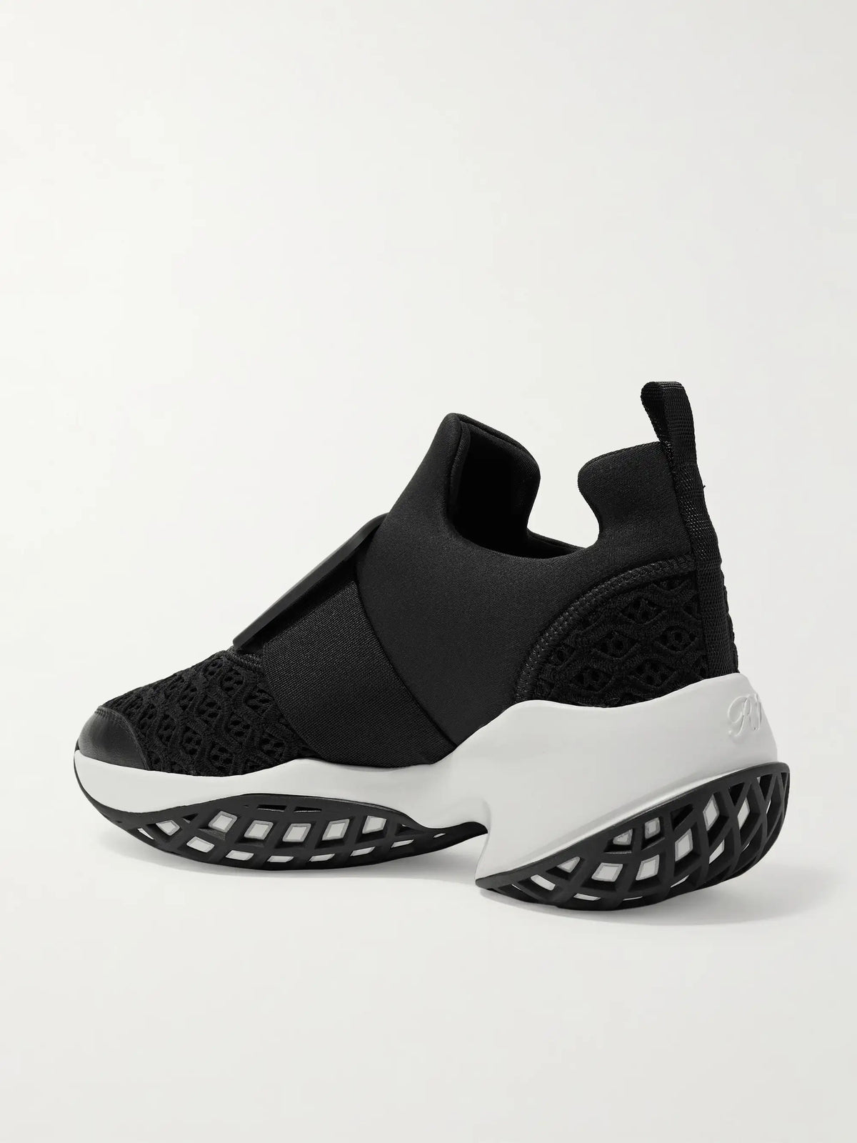 Viv Run Mesh And Leather Sneakers