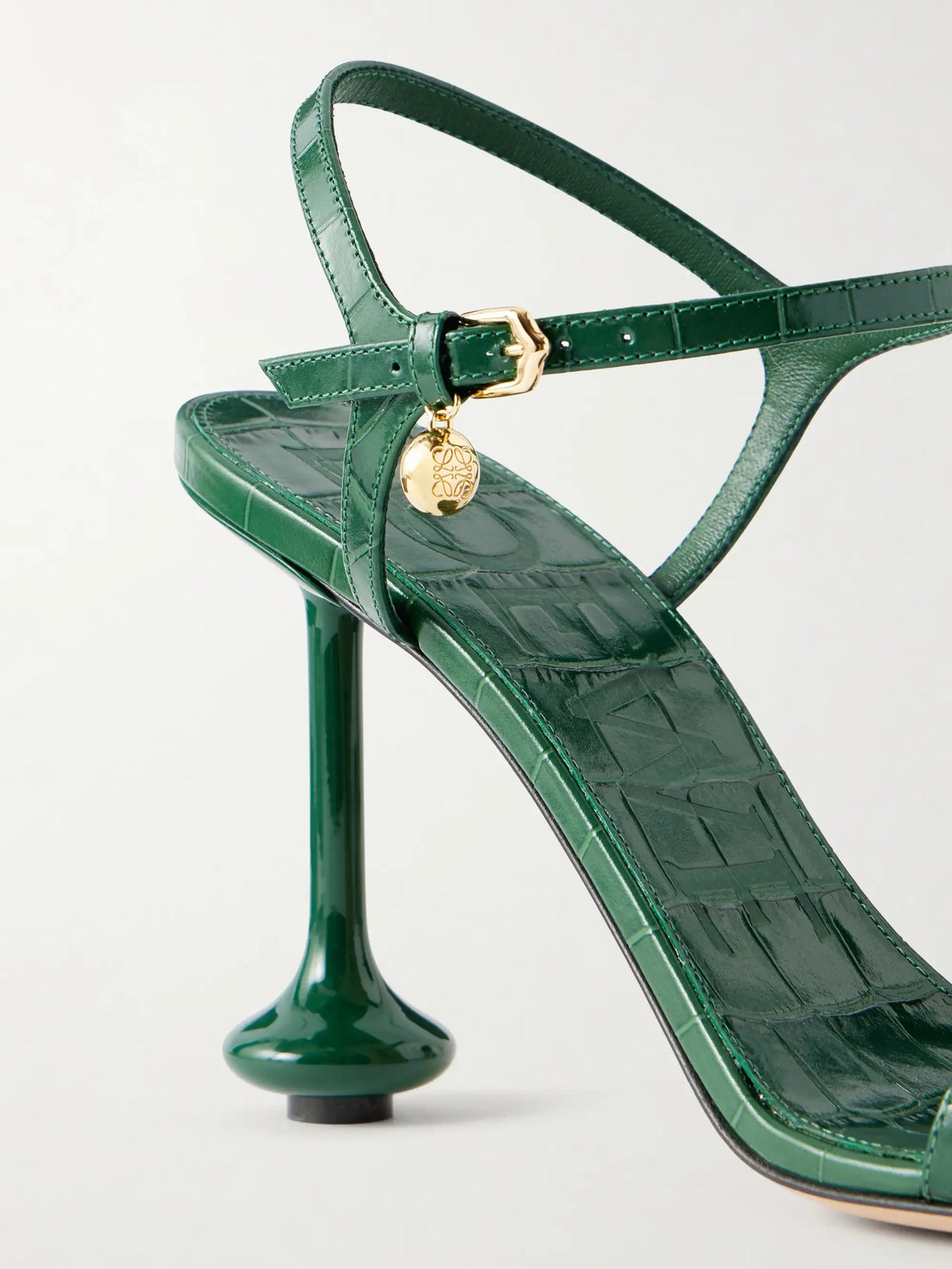 Toy 90 Croc-effect Leather Sandals