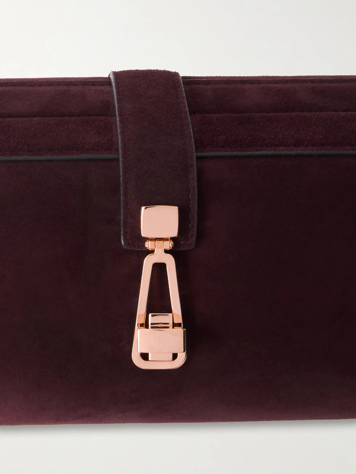 Paola Embellished Suede Clutch