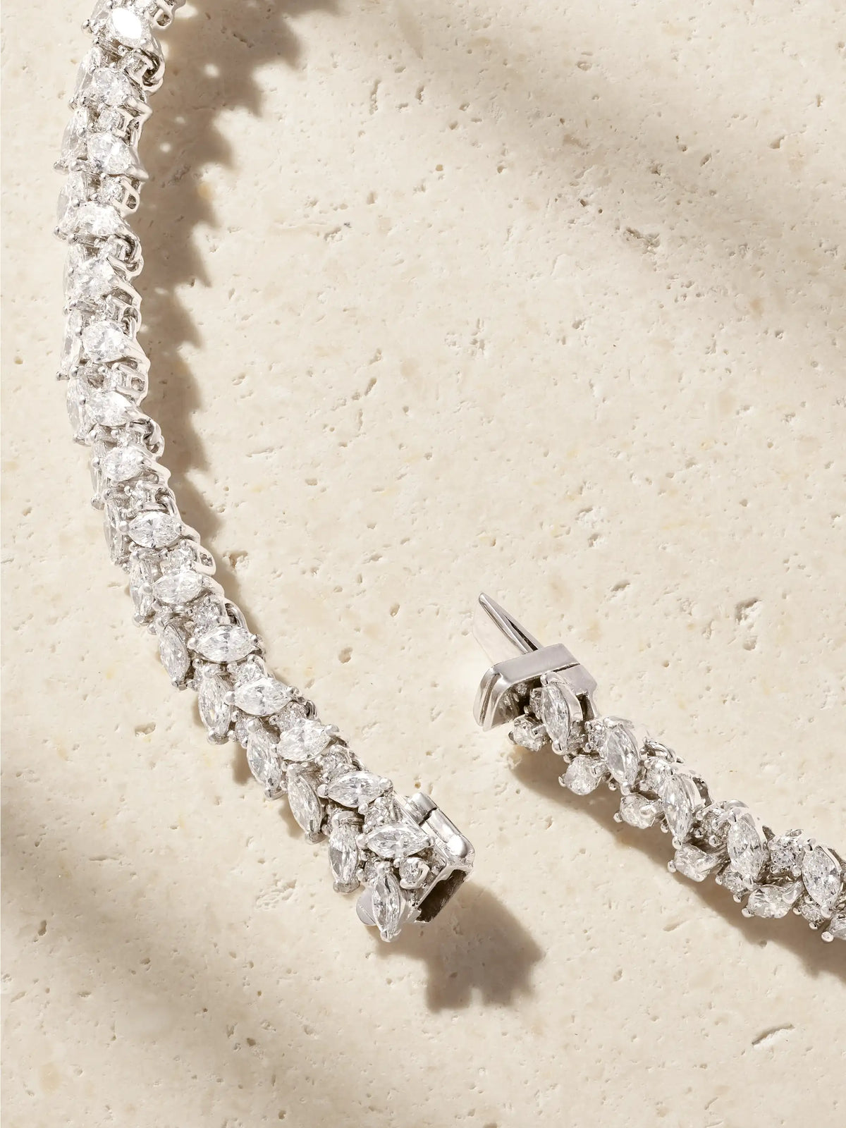 Y-couture 18-karat White Gold Diamond Necklace
