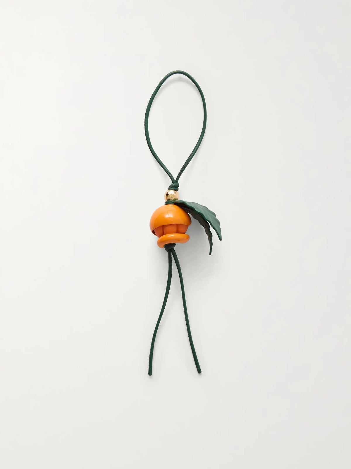 Peeling Orange Leather Charm