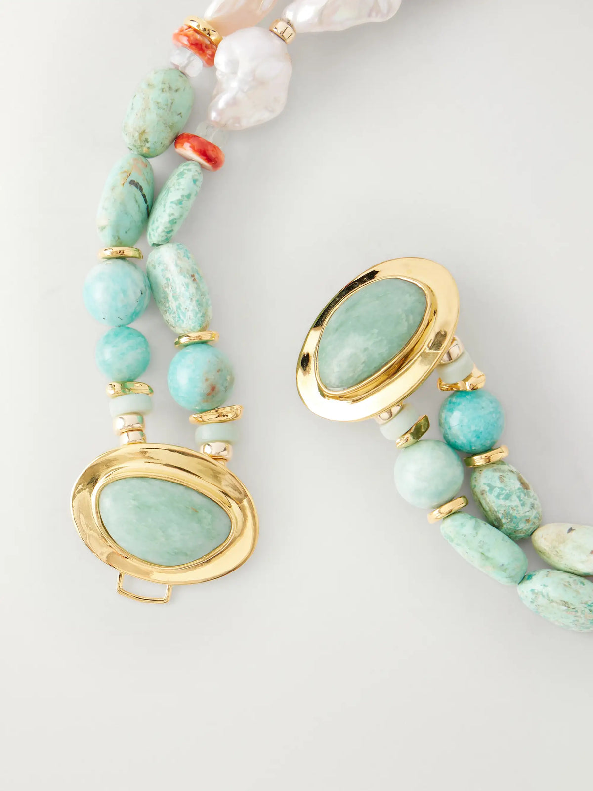 Ariel Gold-plated Multi-stone Necklace