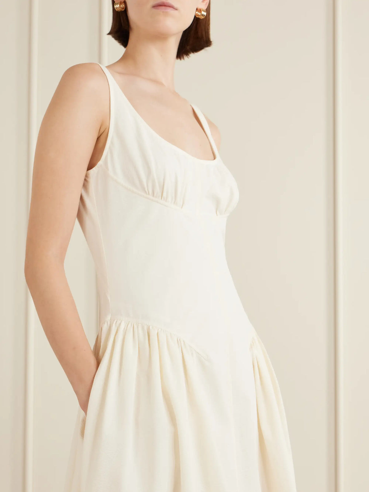 Proenza Schouler White Label Solira Seersucker Midi Dress