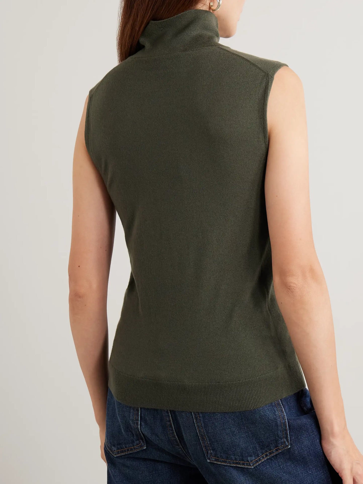 Piuma Cashmere Turtleneck Tank