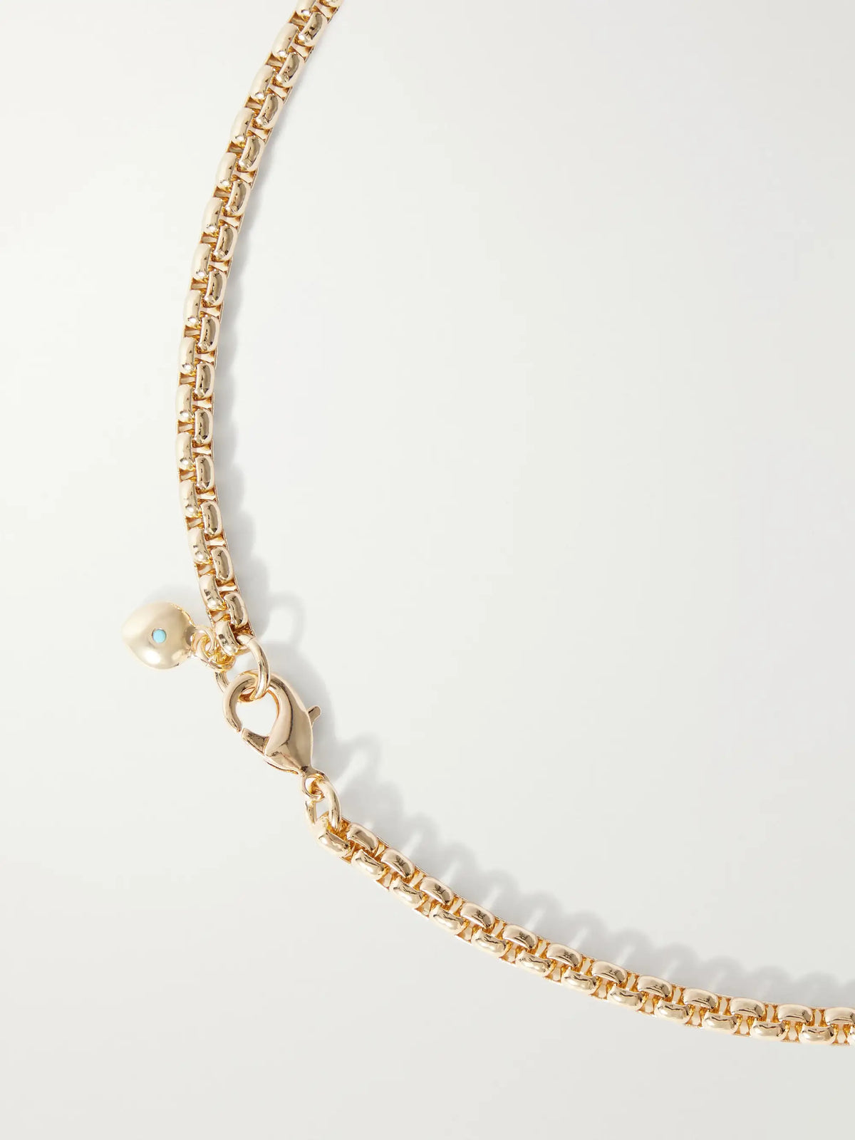 Roxanne Assoulin The Mini Simple Wood Heart Gold-tone Necklace