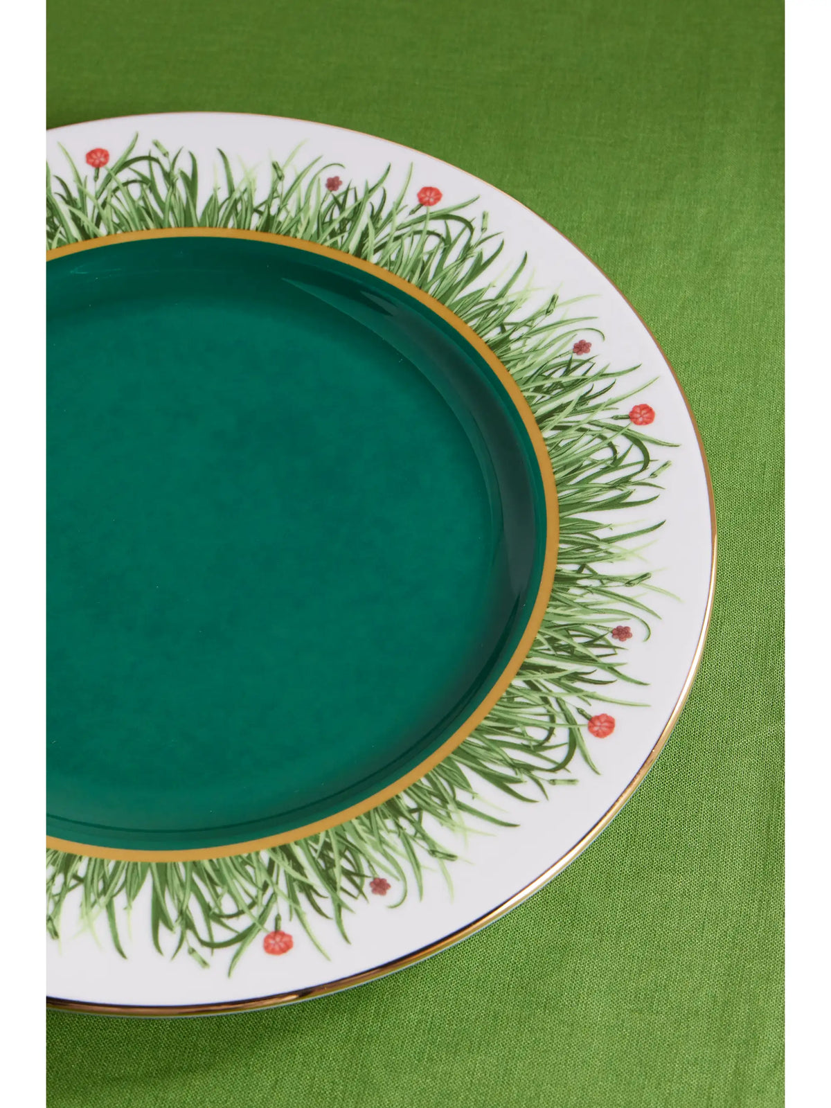 31cm Gold-plated Painted Porcelain Charger Plate