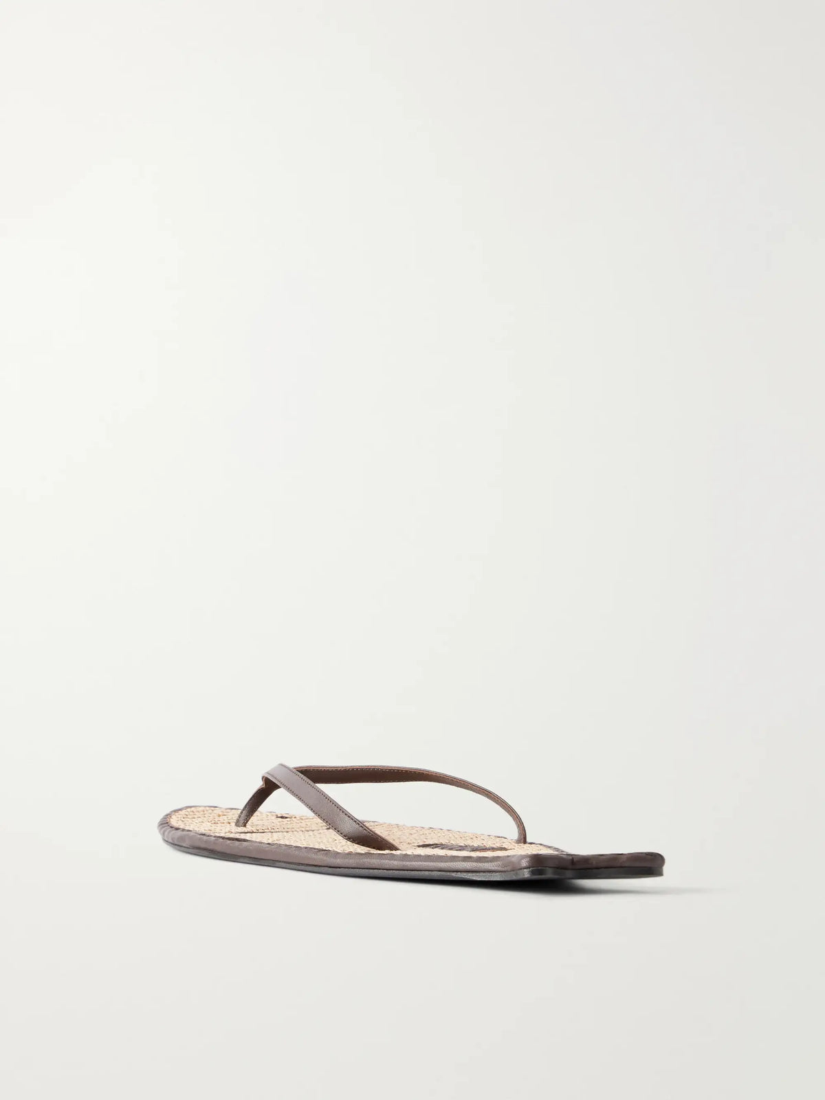 STAUD Fish Leather And Raffia Sandals