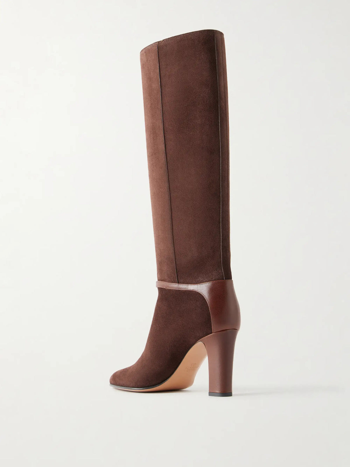 Pattie 85 Buckle-detail Suede Knee Boots