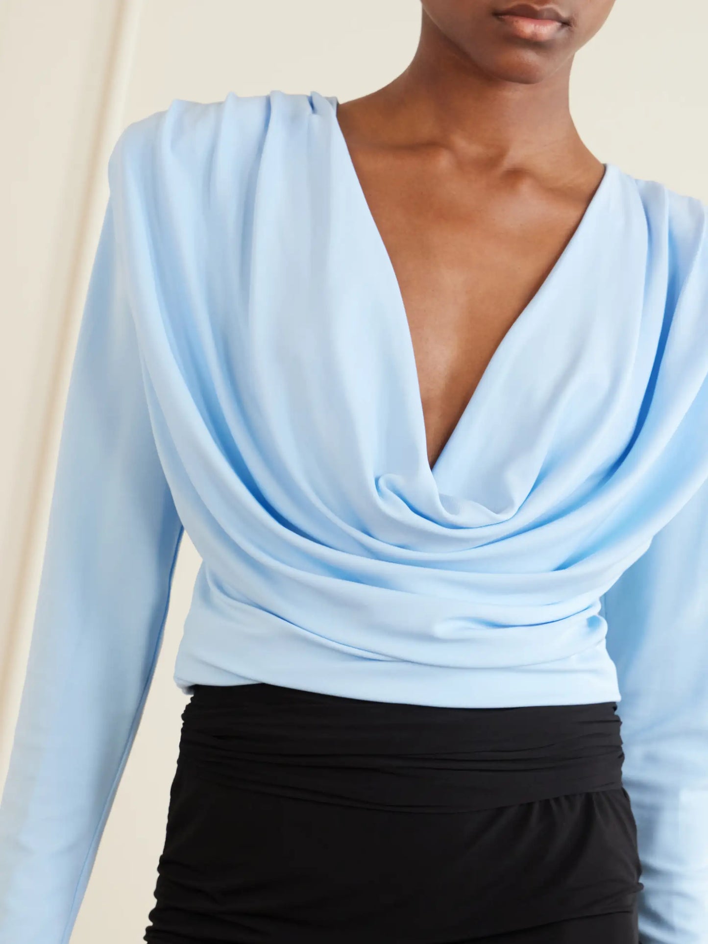 Draped Crepe-jersey Top