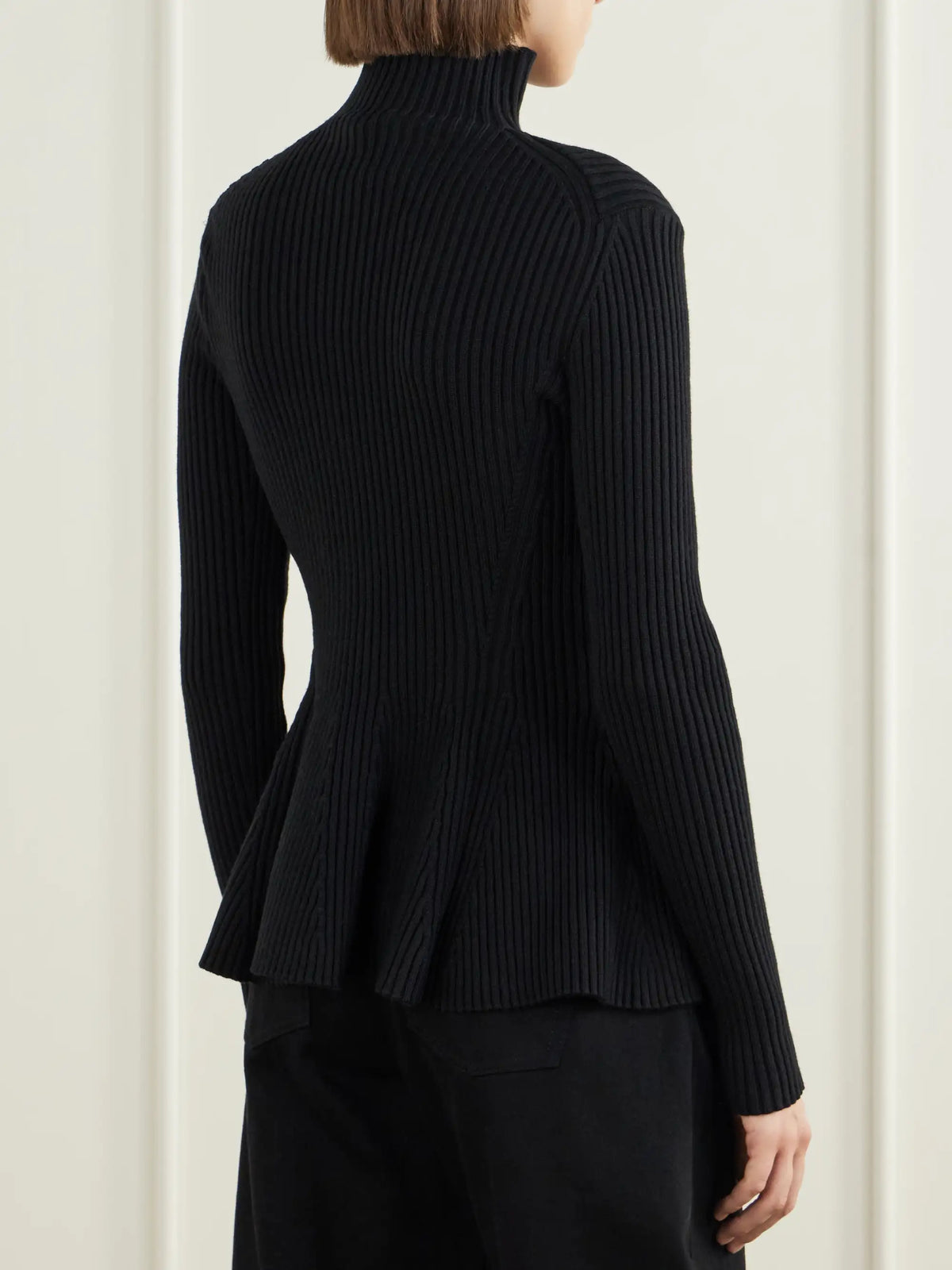 Alaïa Ribbed Wool-blend Zip-up Cardigan