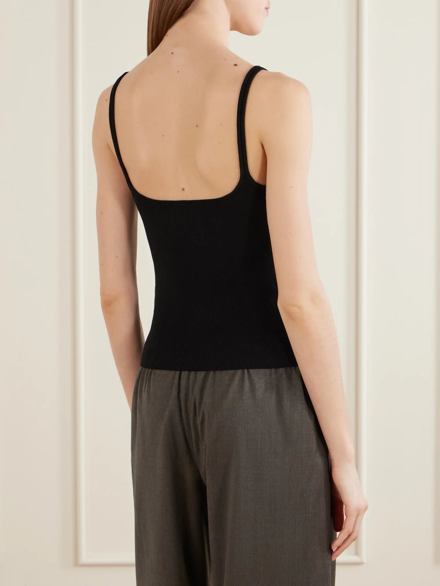 Rib-knitted Jersey Tank