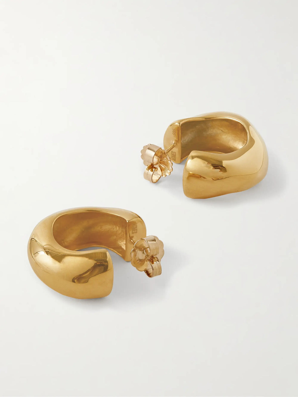 Celia Medium Gold-plated Hoop Earrings