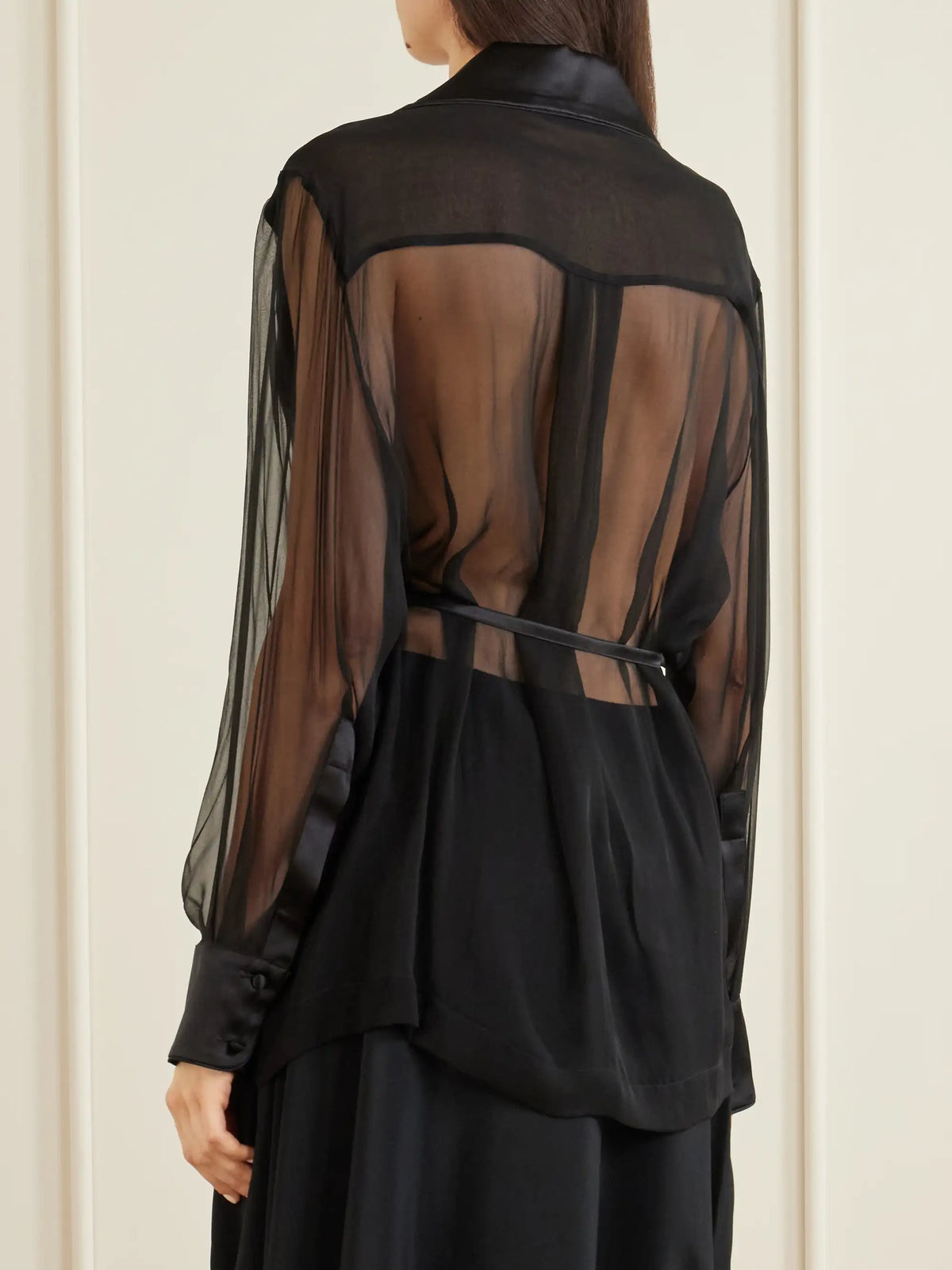 Bretagne Belted Silk Jacket