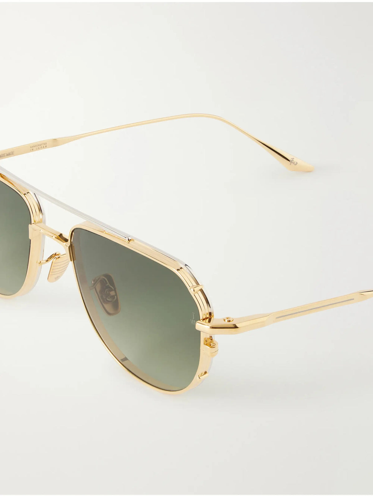 Cendrars Aviator-style Titanium Sunglasses