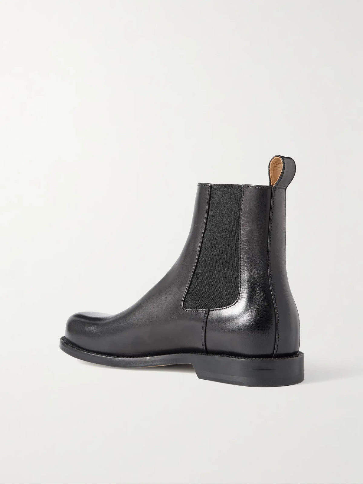 Loafer Whipstitched Leather Chelsea Boots