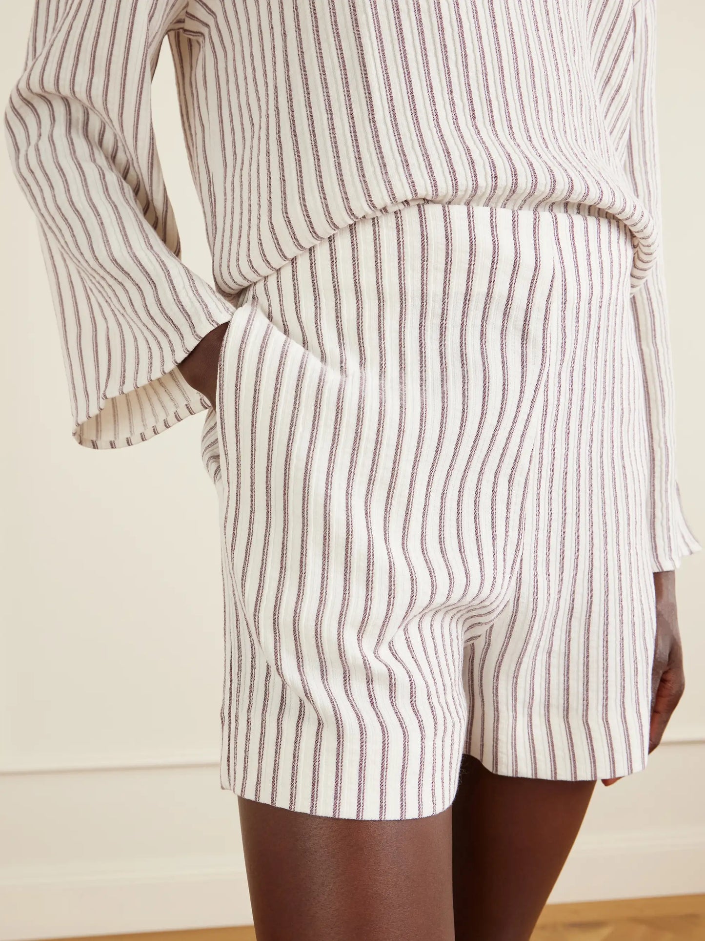 Felix Striped-printed Woven Shorts