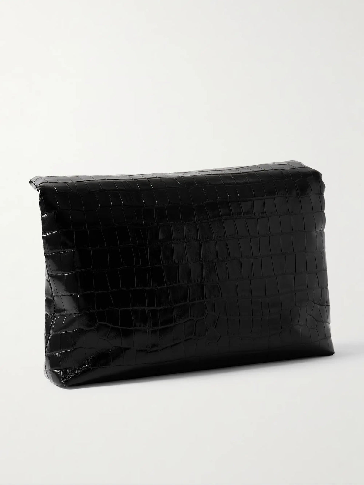 Jerry Croc-effect Leather Clutch