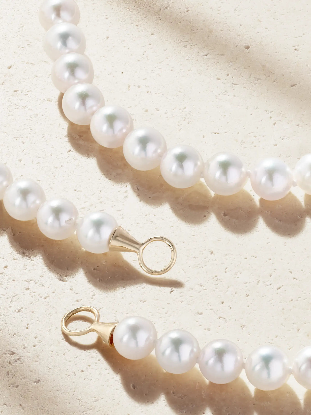 Marla Aaron 14-karat Gold Pearl Necklace