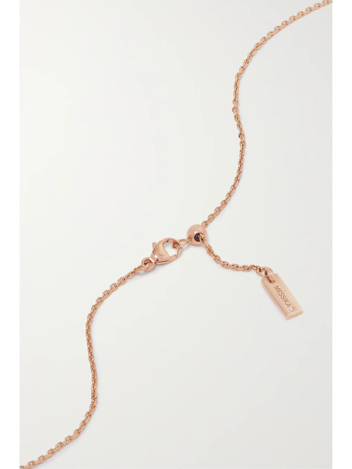 Lucky Move 18-karat Rose Gold, Onyx And Diamond Necklace