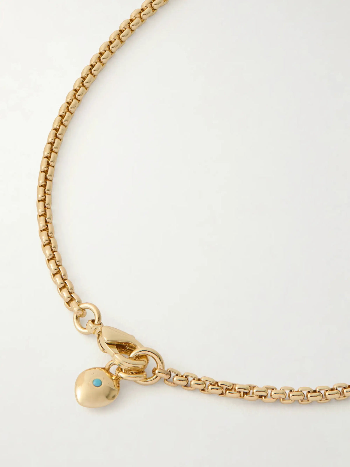The Itsy Bitsy Initial Gold-tone Sapphire Necklace