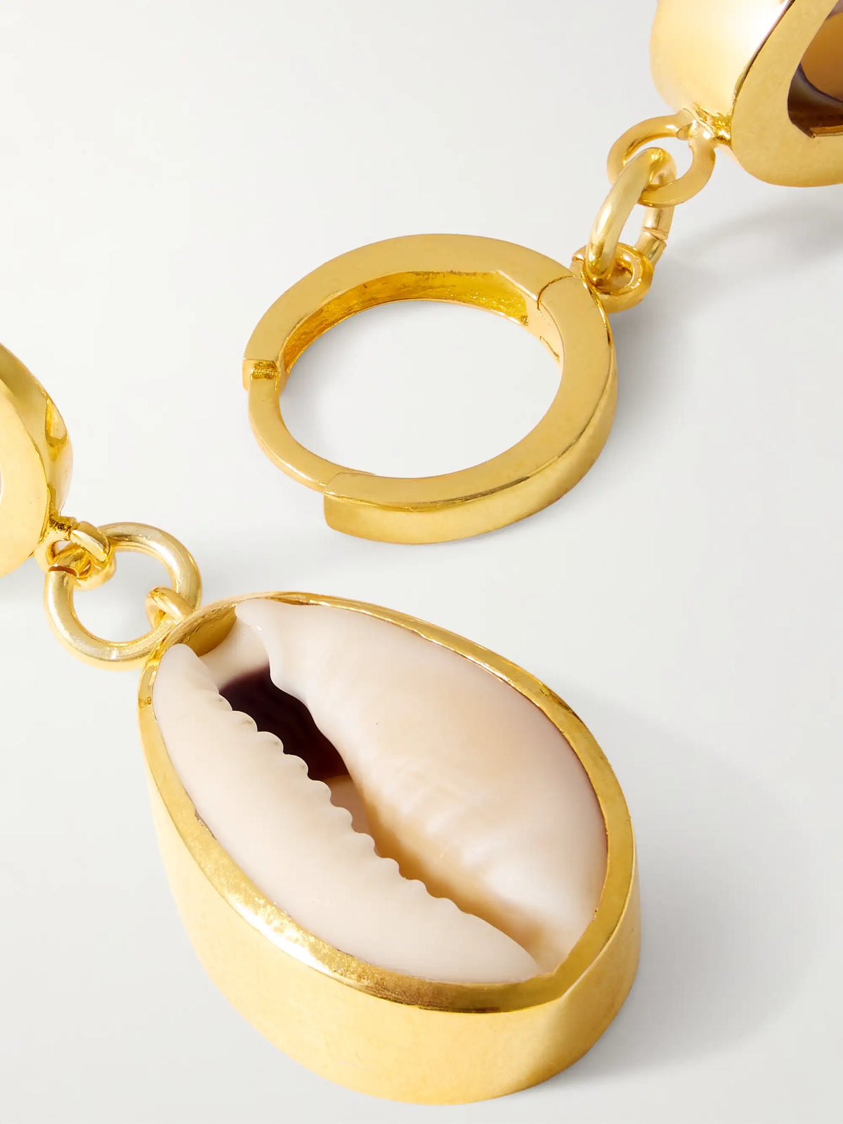 Concha Puka Gold Vermeil Earrings