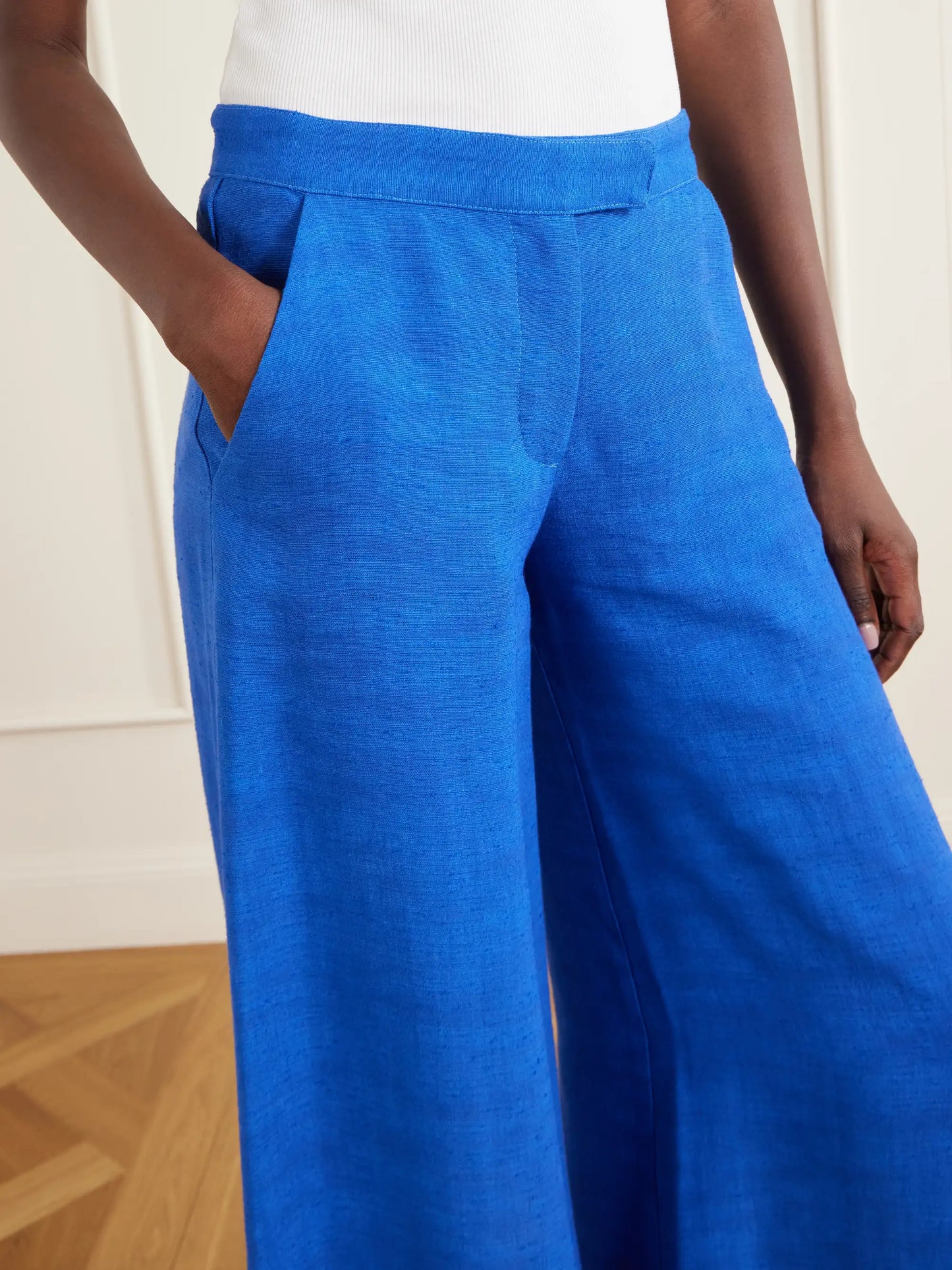 Canvas Wide-leg Pants