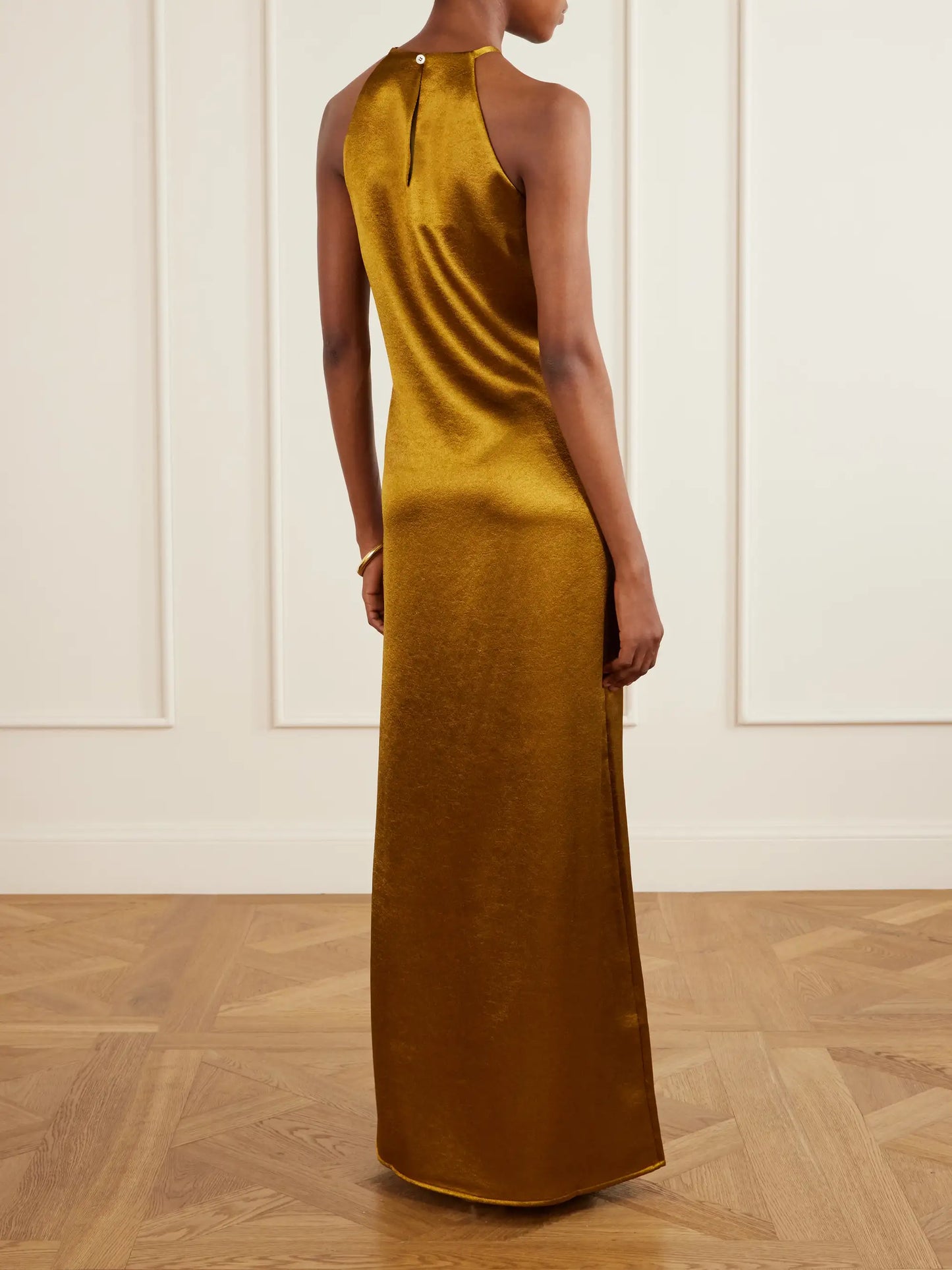The Martha Satin Maxi Dress