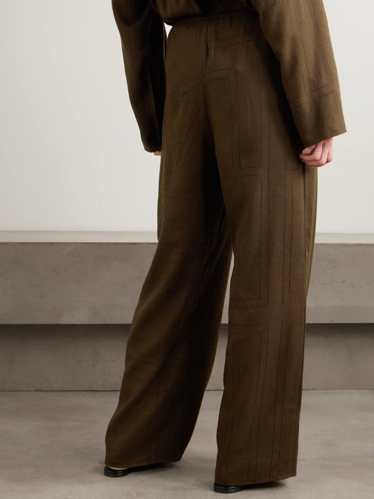 Embroidered Tencel Lenzing Modal Pants