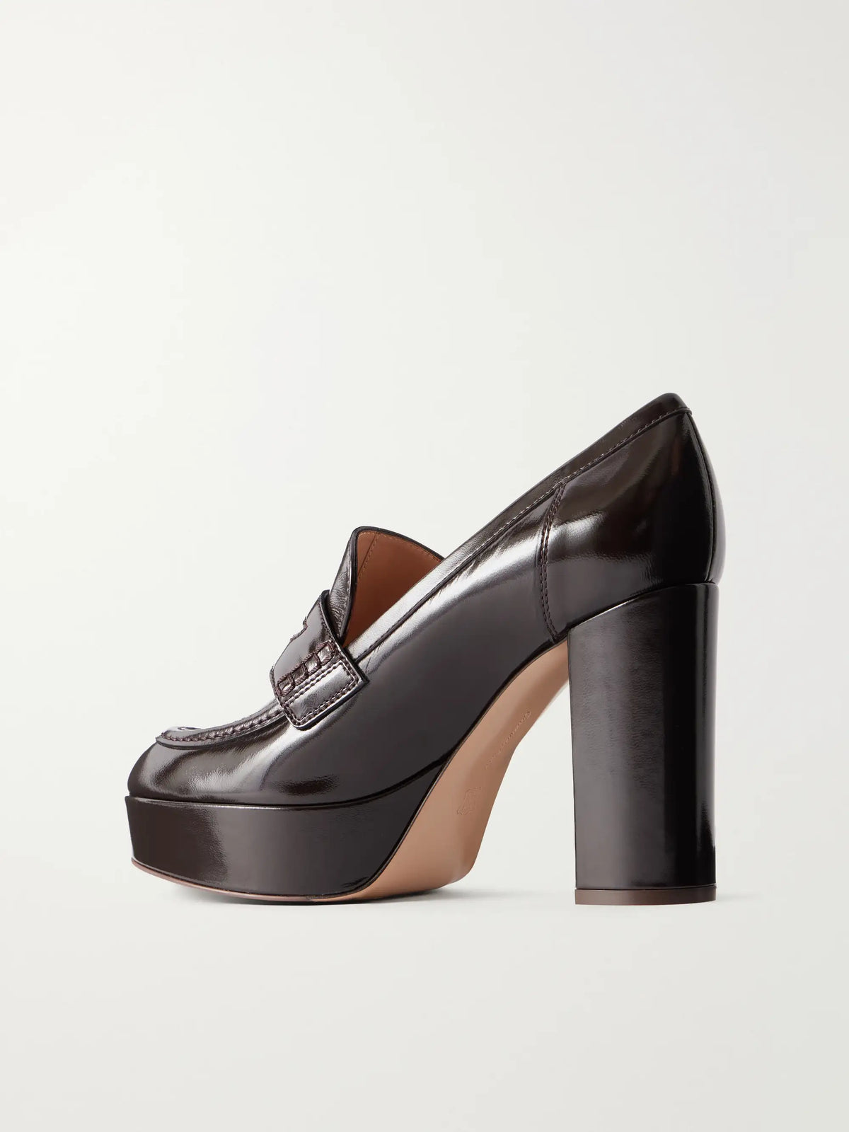 Hadden Nuit 70 Leather Platform Pumps