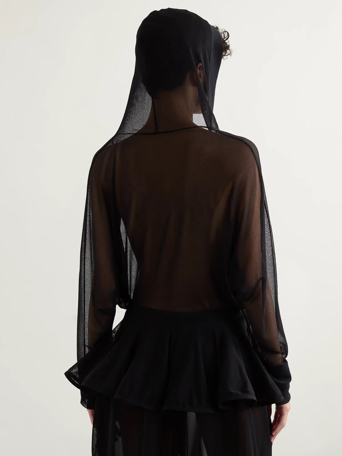 Alaïa Hooded Jersey Bodysuit