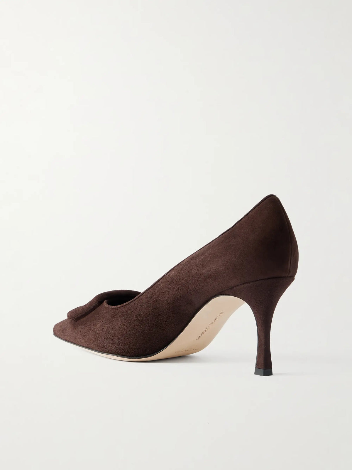 Maysale 70 Buckled Suede Pumps