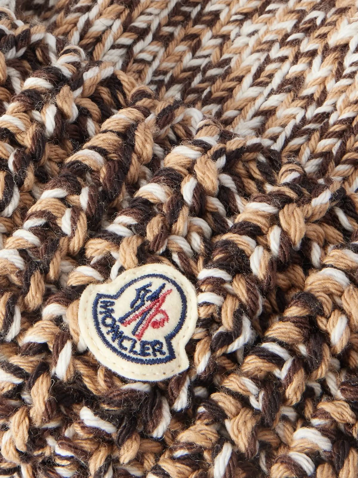 Appliquéd Ribbed Wool Beanie