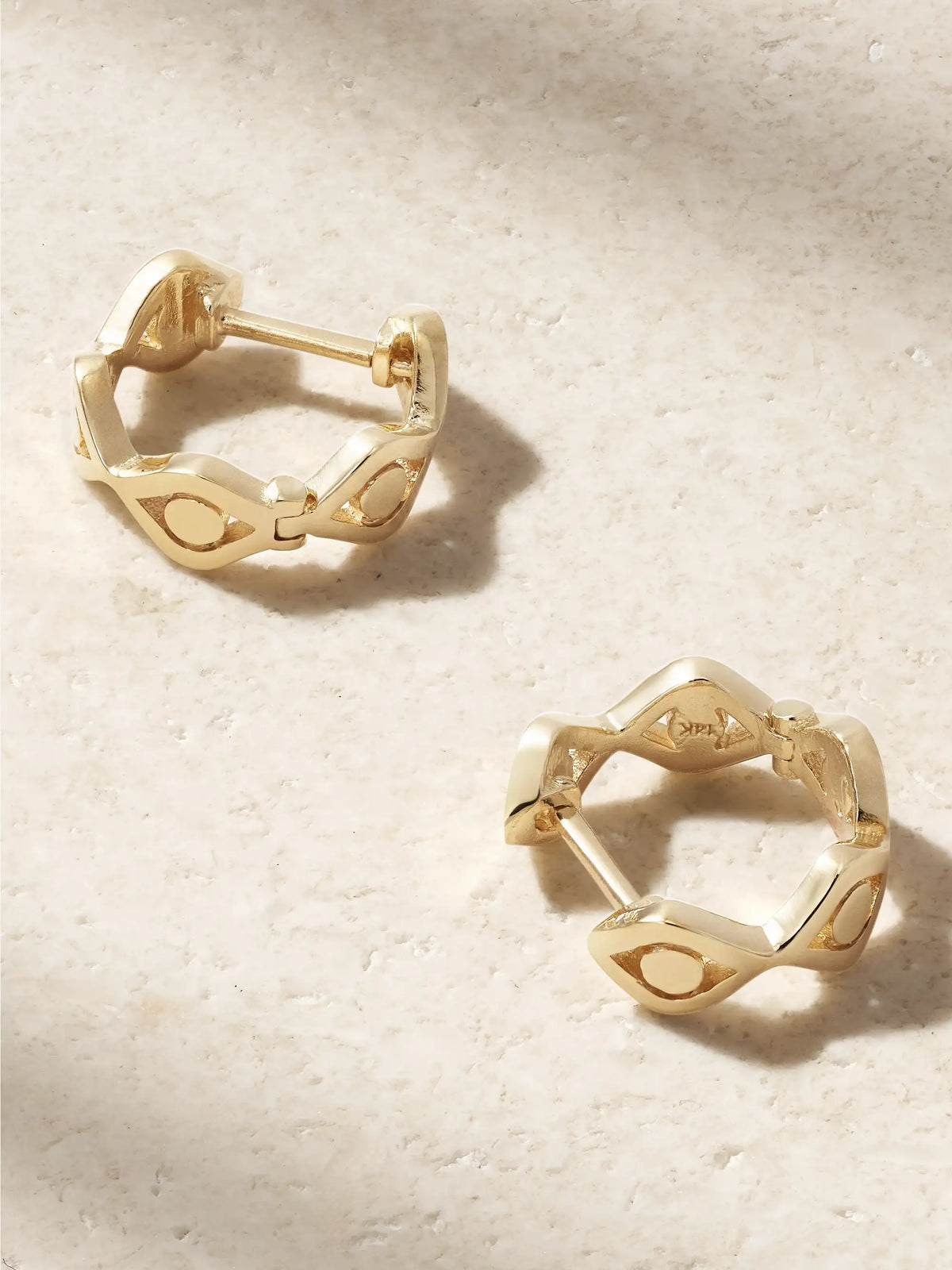 Evil Eye 14-karat Gold Earrings