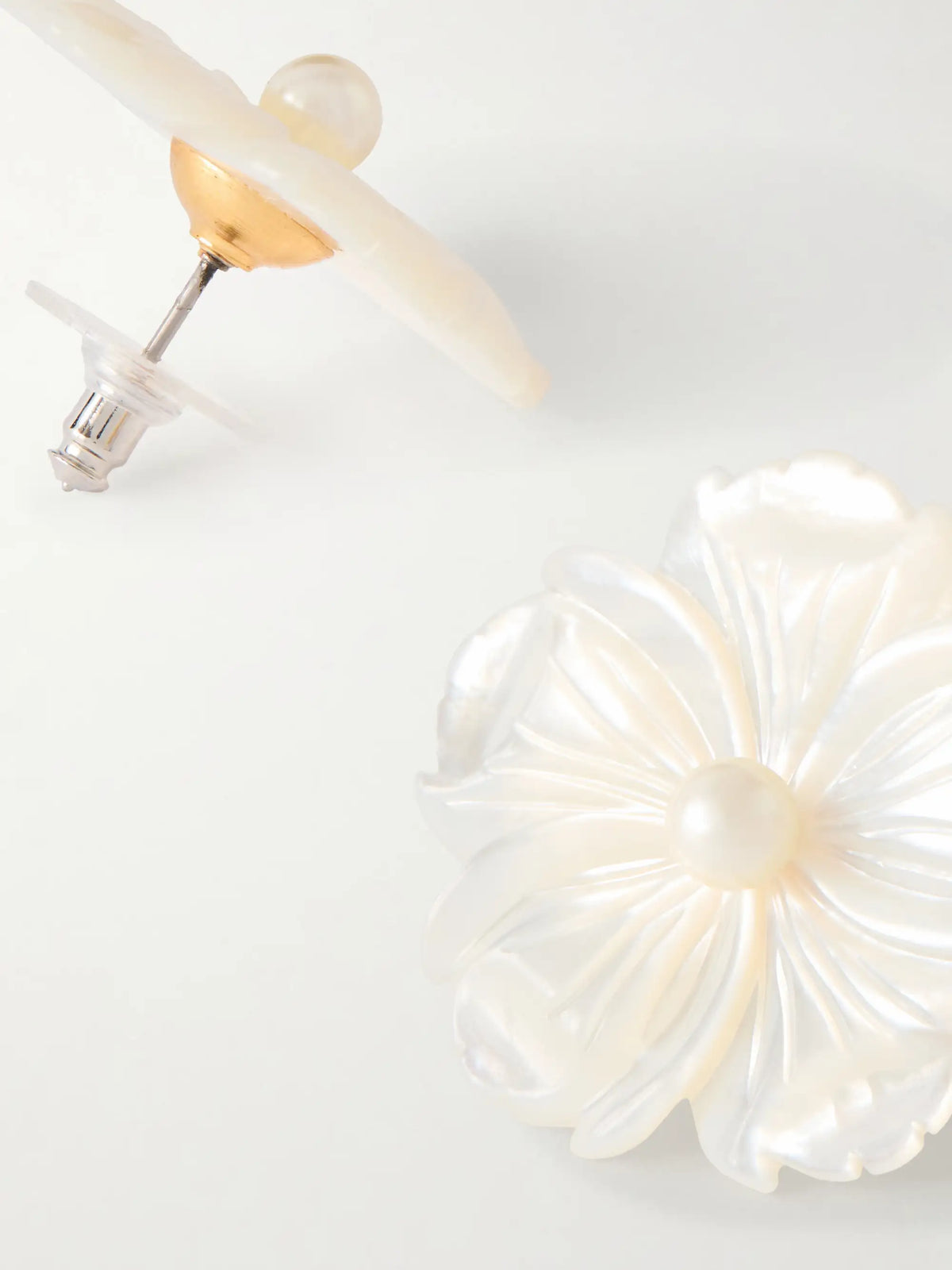 Zia Silver-tone Mother-of-pearl Earrings