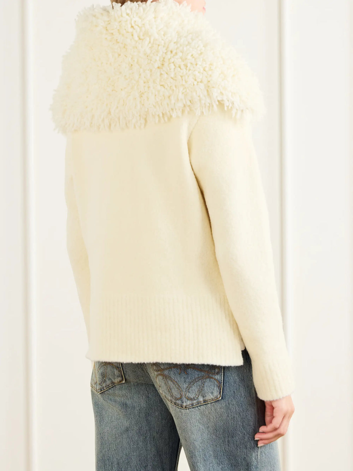 LOEWE Logo-embroidered Wool-blend Sweater